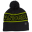 Andersbrug Bobble Hat in Grey with Green