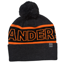 Andersbrug Bobble Hat in Grey with Orange