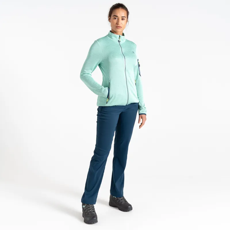 Dare2b Women's Torrek Mountain Zip Through Fleece in Mint Green-7