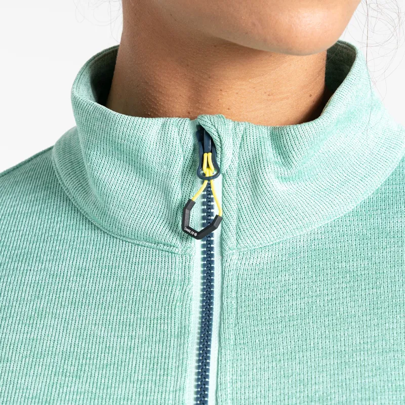 Dare2b Women's Torrek Mountain Zip Through Fleece in Mint Green-3