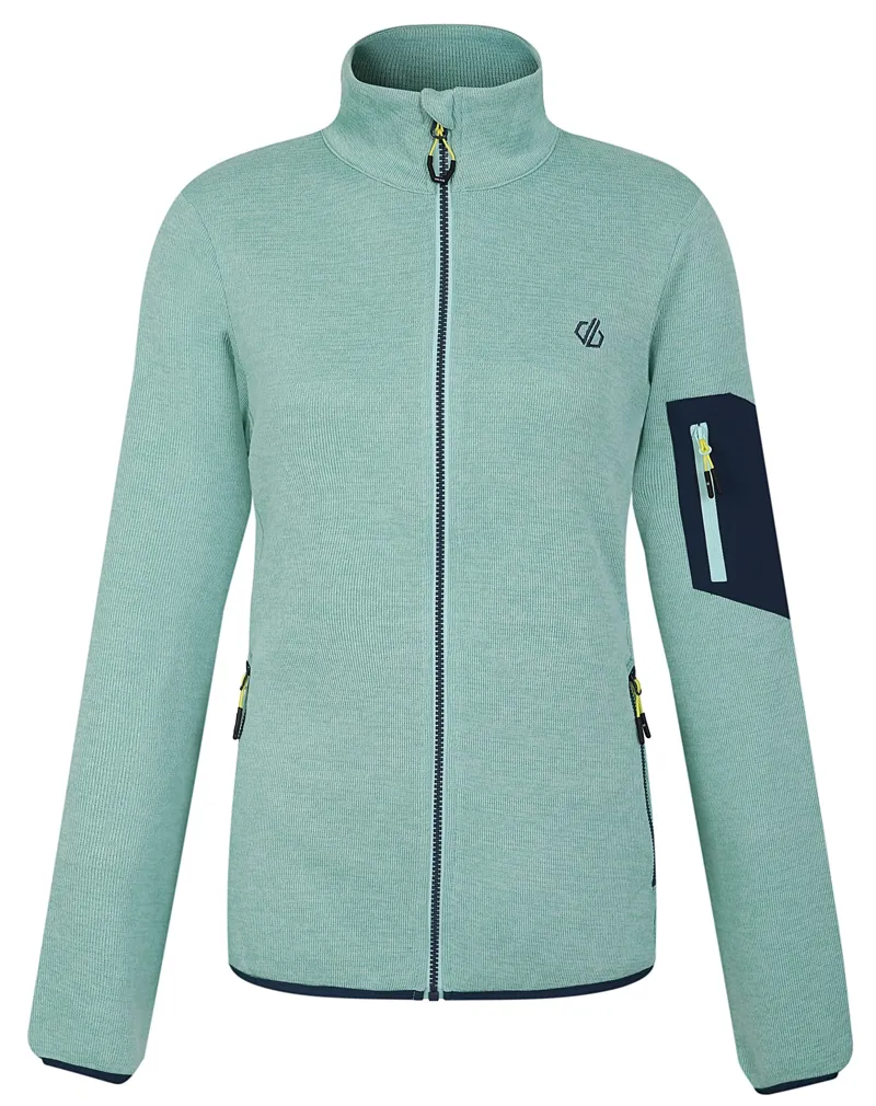 Dare2b Women's Torrek Mountain Zip Through Fleece in Mint Green