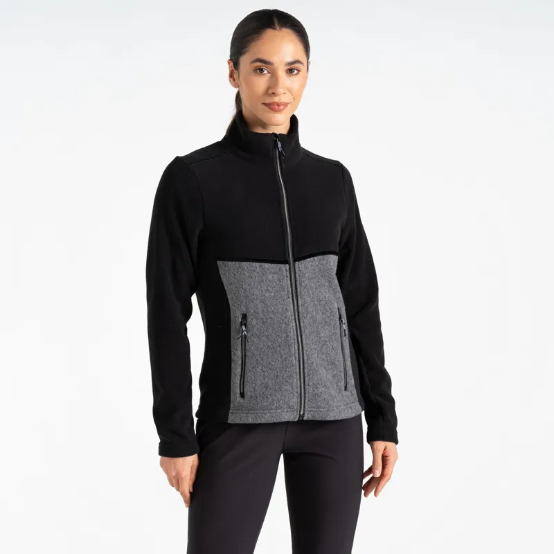 Dare2b Women's Thriving Sweater in Black/Charcoal Grey Marl-7