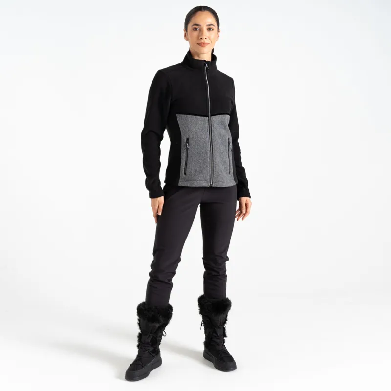 Dare2b Women's Thriving Sweater in Black/Charcoal Grey Marl-8