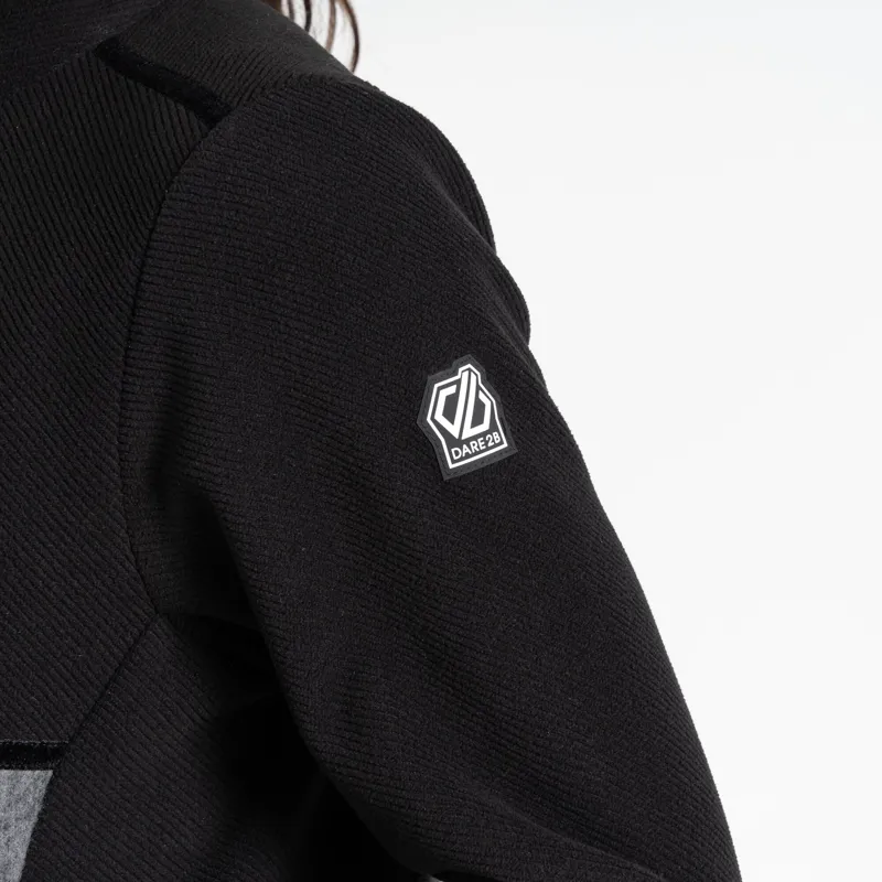 Dare2b Women's Thriving Sweater in Black/Charcoal Grey Marl-6