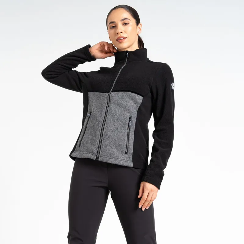 Dare2b Women's Thriving Sweater in Black/Charcoal Grey Marl-3