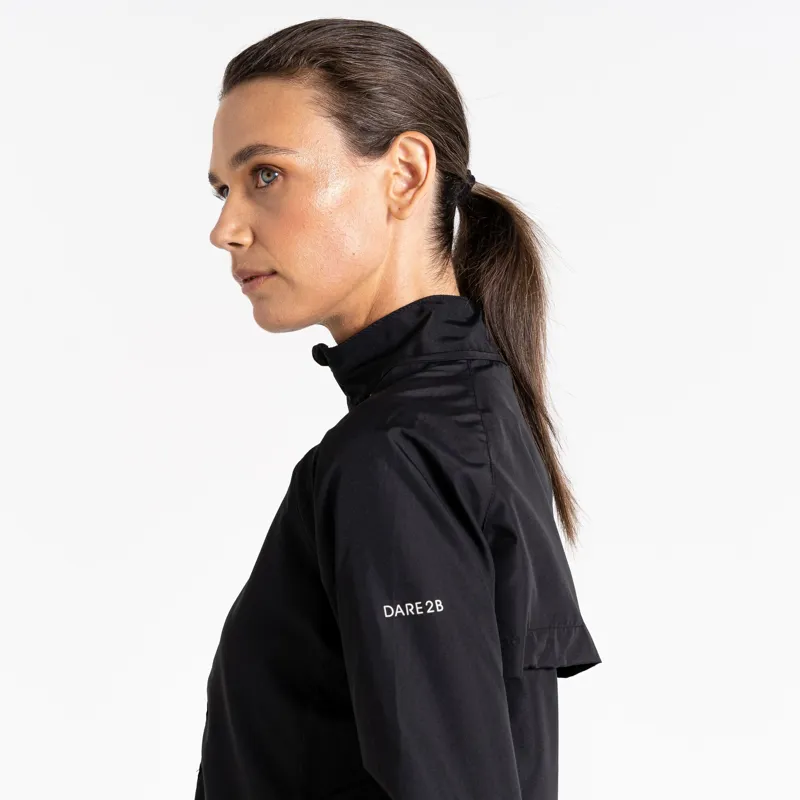 Dare2b Women's Rebound Lightweight Windshell in Black-5