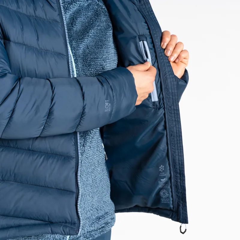 Dare2b Women's Torrek Mountain Baffled Jacket in Moonlight Denim-6