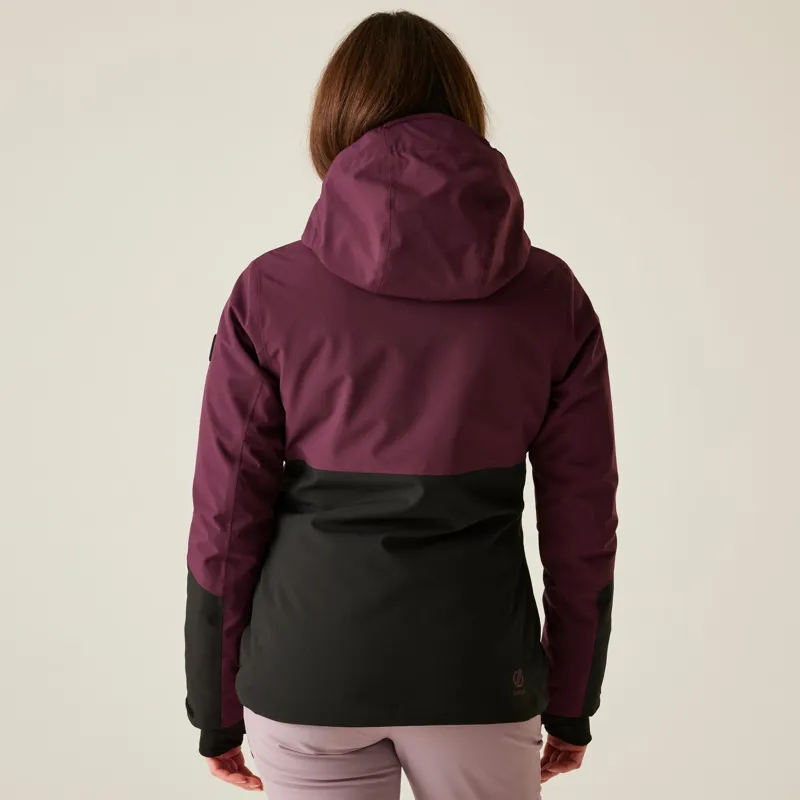Dare2b Women's Flurry II Waterproof Ski Jacket in Fig/Black-4