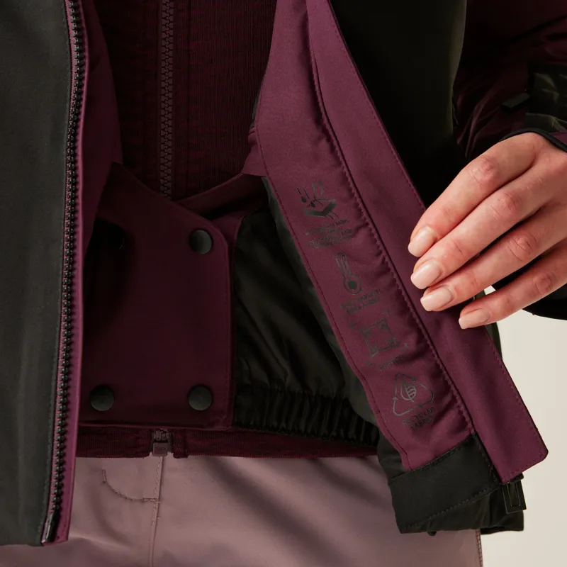 Dare2b Women's Flurry II Waterproof Ski Jacket in Fig/Black-5