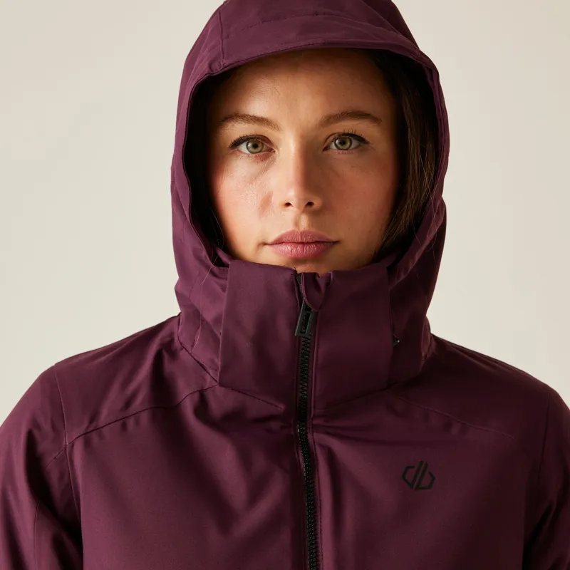 Dare2b Women's Flurry II Waterproof Ski Jacket in Fig/Black-9