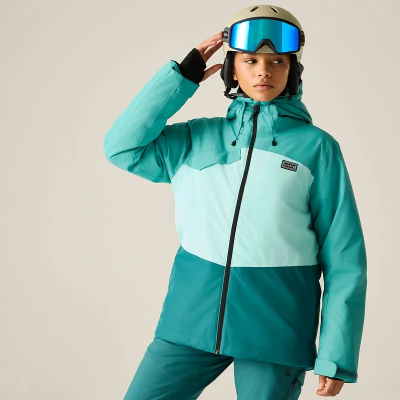 Dare2b Women's Powder Jacket in Teal/Mediterranea-3