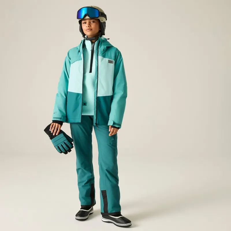 Dare2b Women's Powder Jacket in Teal/Mediterranea-5