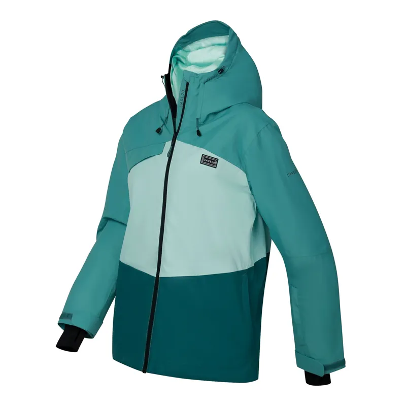 Dare2b Women's Powder Jacket in Teal/Mediterranea-1