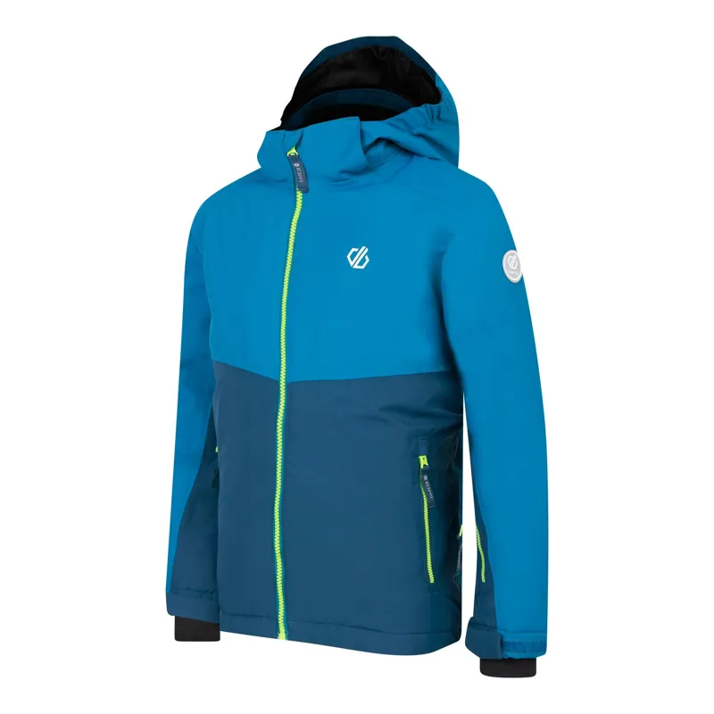 Dare2b Kid's Impose IV Jacket in Kingfisher Blue/Navy-2