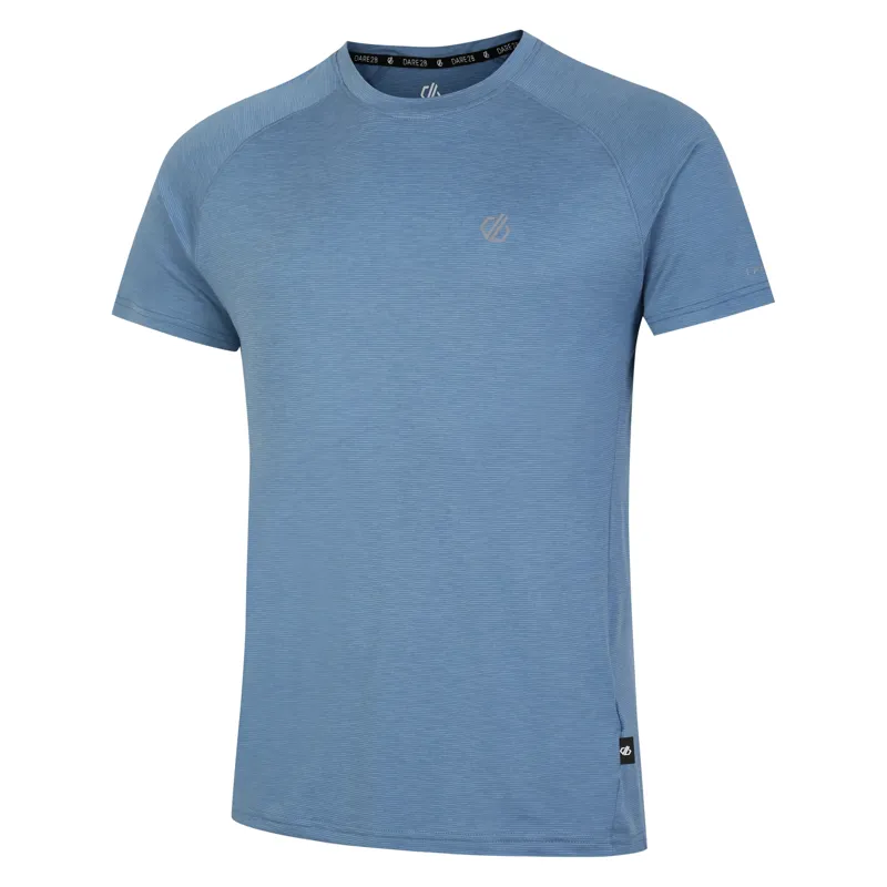 Dare2b Men's Persist T-Shirt in Coronet Blue Marl-2