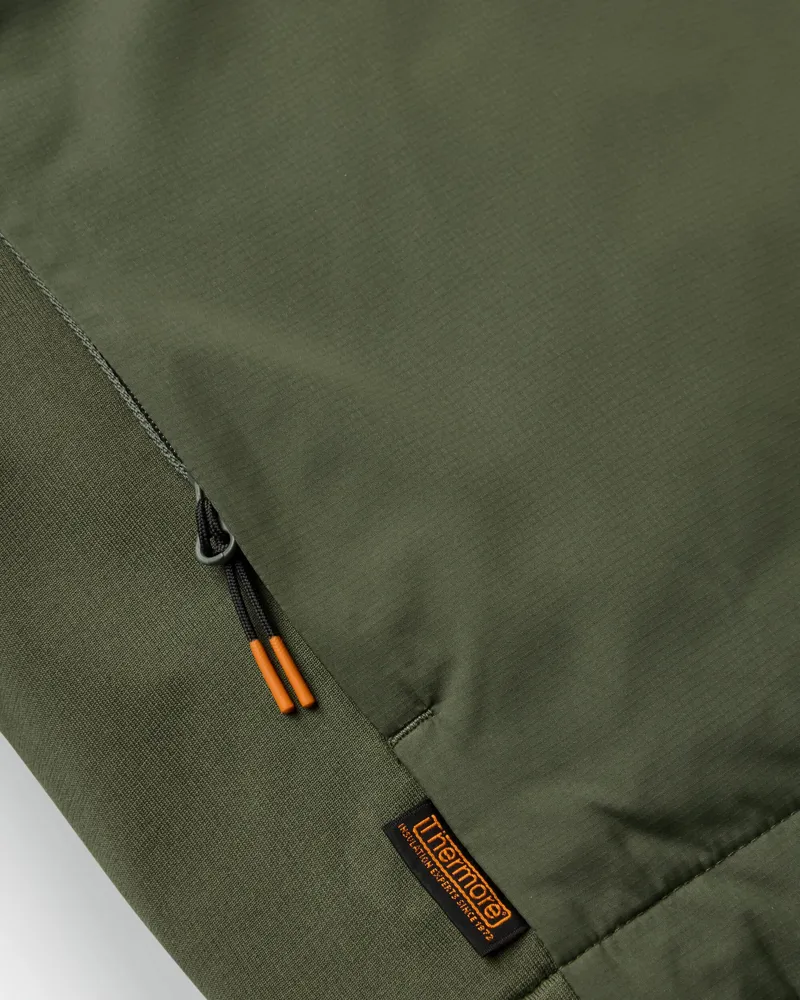 Passenger Men's Daybreak Lightweight Thermore Insulated Jacket in Faded Black/Khaki-4