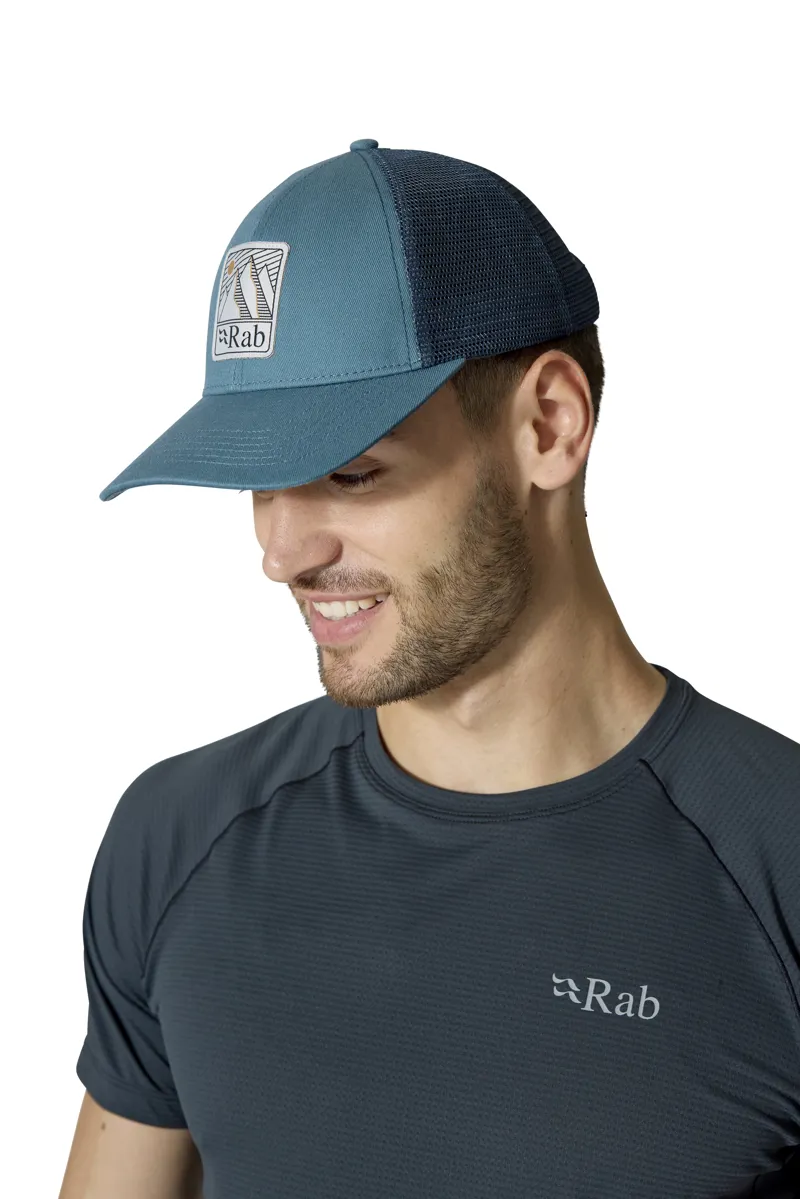 Rab Dihedral Badge Cap in Orion Blue-3