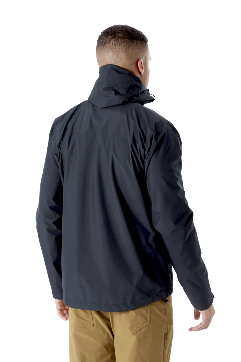 Rab Men's Downpour Eco Waterproof Jacket in Black-3