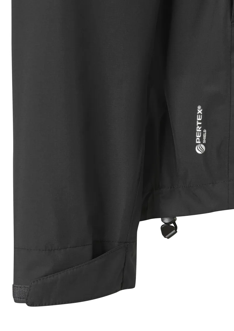 Rab Men's Downpour Eco Waterproof Jacket in Black-7