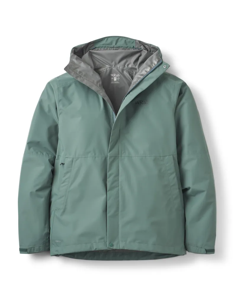 Rab Men's Downpour Jacket in Sage