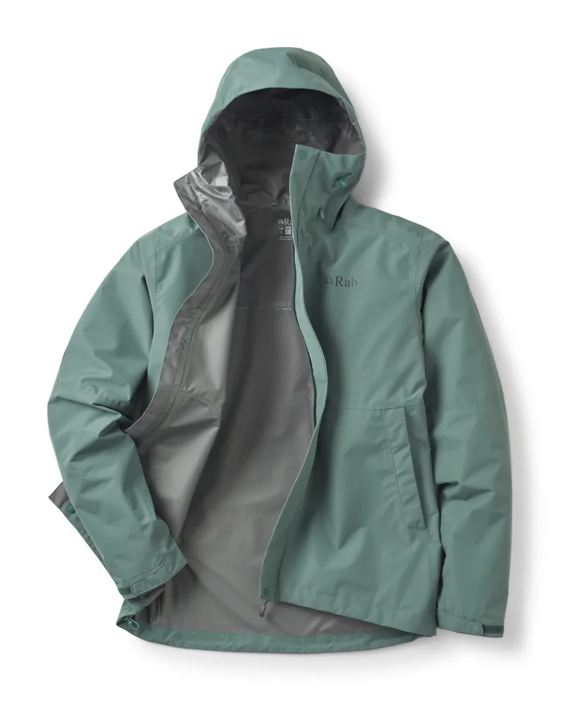 Rab Men's Downpour Jacket in Sage-1