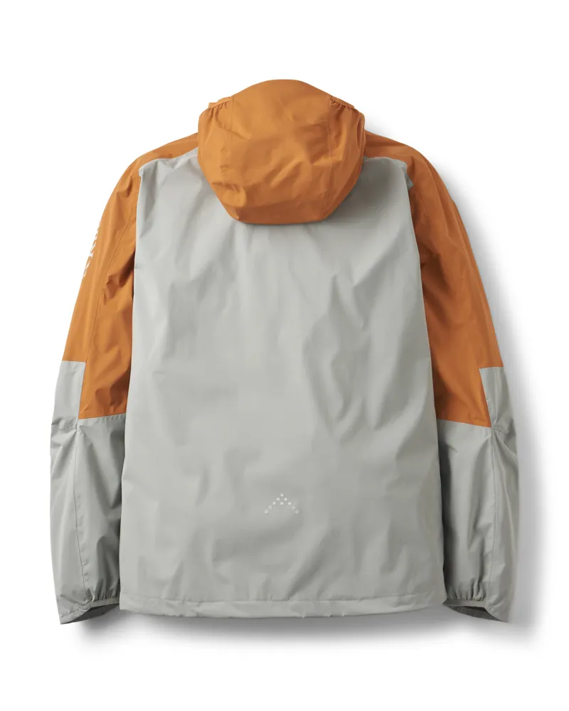 Rab Men's Downpour Trail Light Jacket in Dark Melba/Light Zinc-2