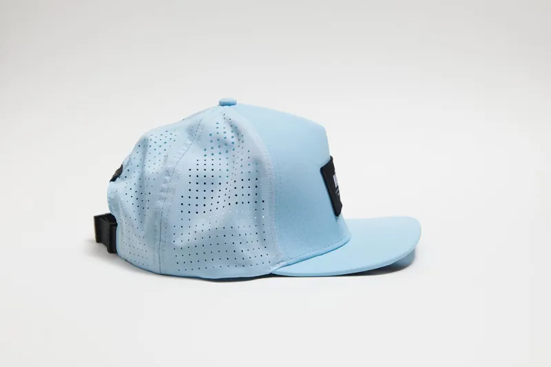 Vaga Adult Trucker Cap in Pastel Blue/Navy Blue/White-1