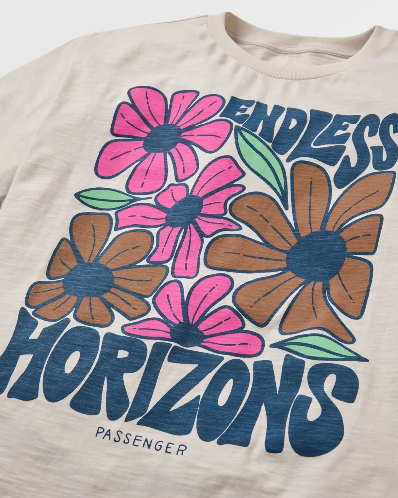 Passenger Women's Endless Horizons Recycled Cotton T-Shirt in White Sand-1
