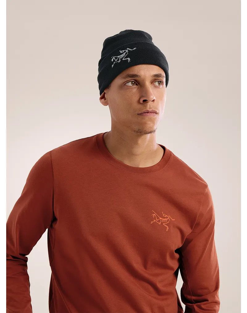 Arc'teryx Adult Embroidered Bird Toque Beanie in Black -3