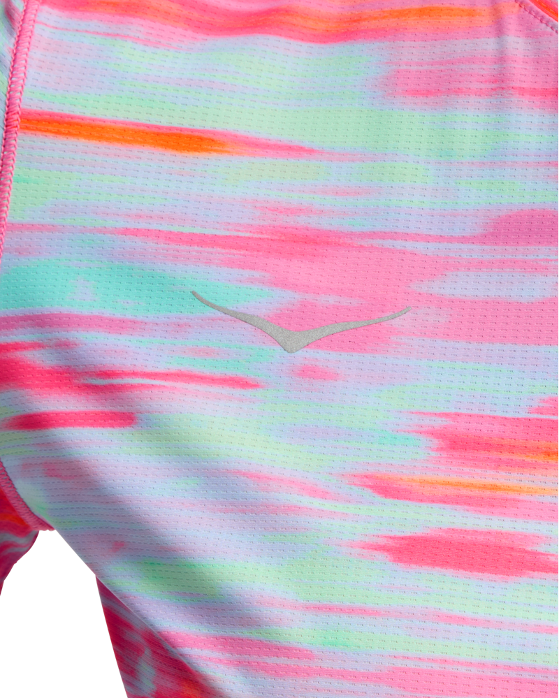 Hoka Women's Airolite 2.0 Tee in Pink Blurr-3