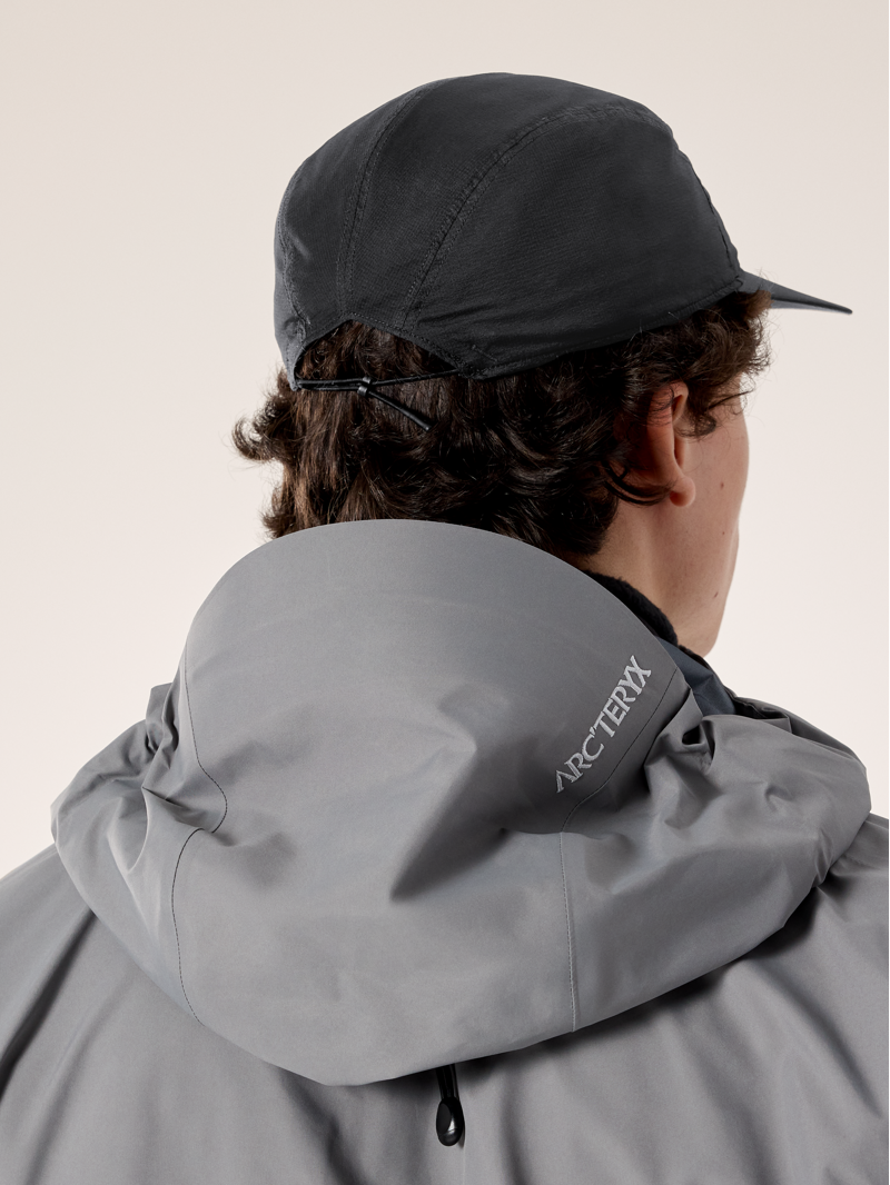 Arc'teryx Aerios 5 Panel Cap in Black/Arctic Silk-5