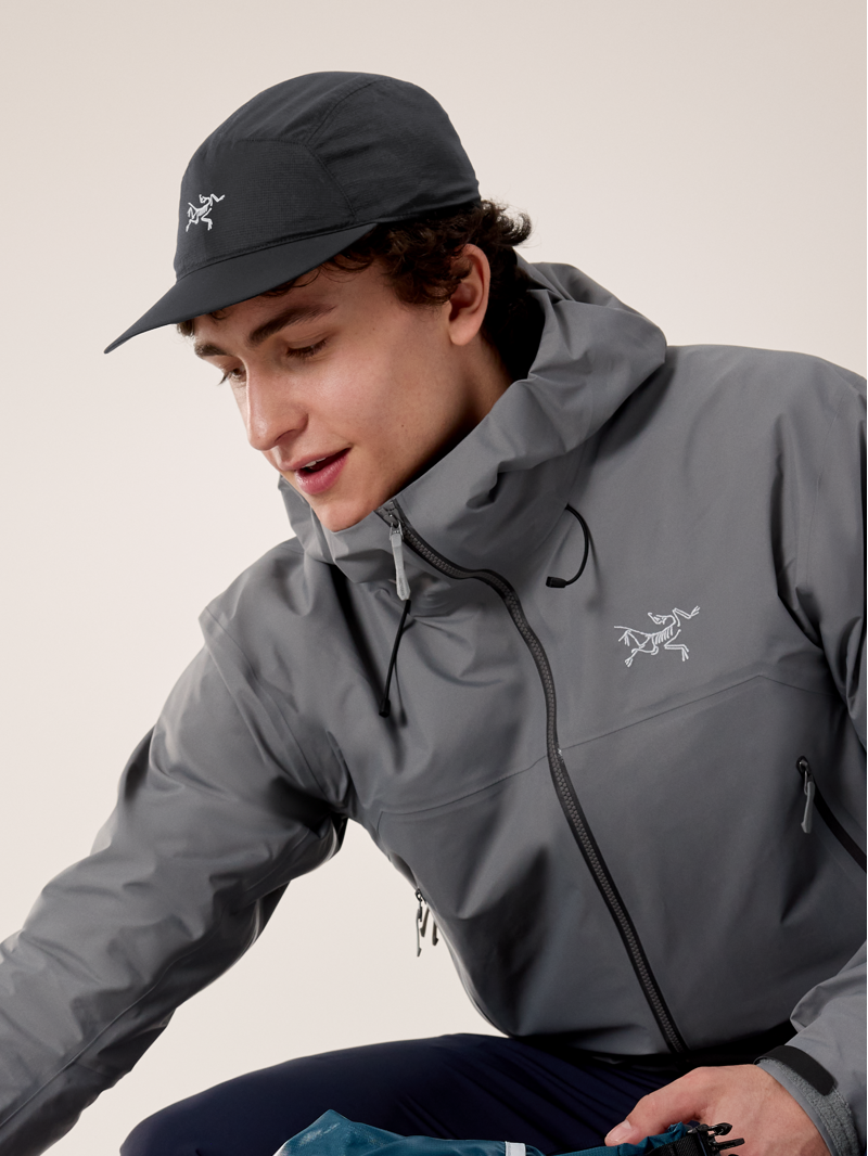 Arc'teryx Aerios 5 Panel Cap in Black/Arctic Silk-3