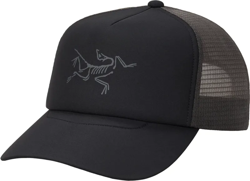 Arc'teryx Bird Trucker Hat in Black/Cloud