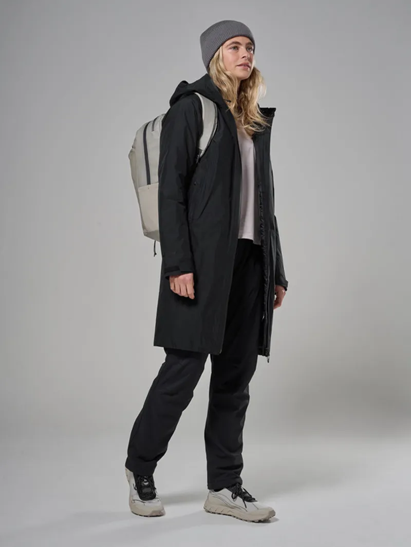 Montane Women's Spirit Long Insulated Jacket in Black-3