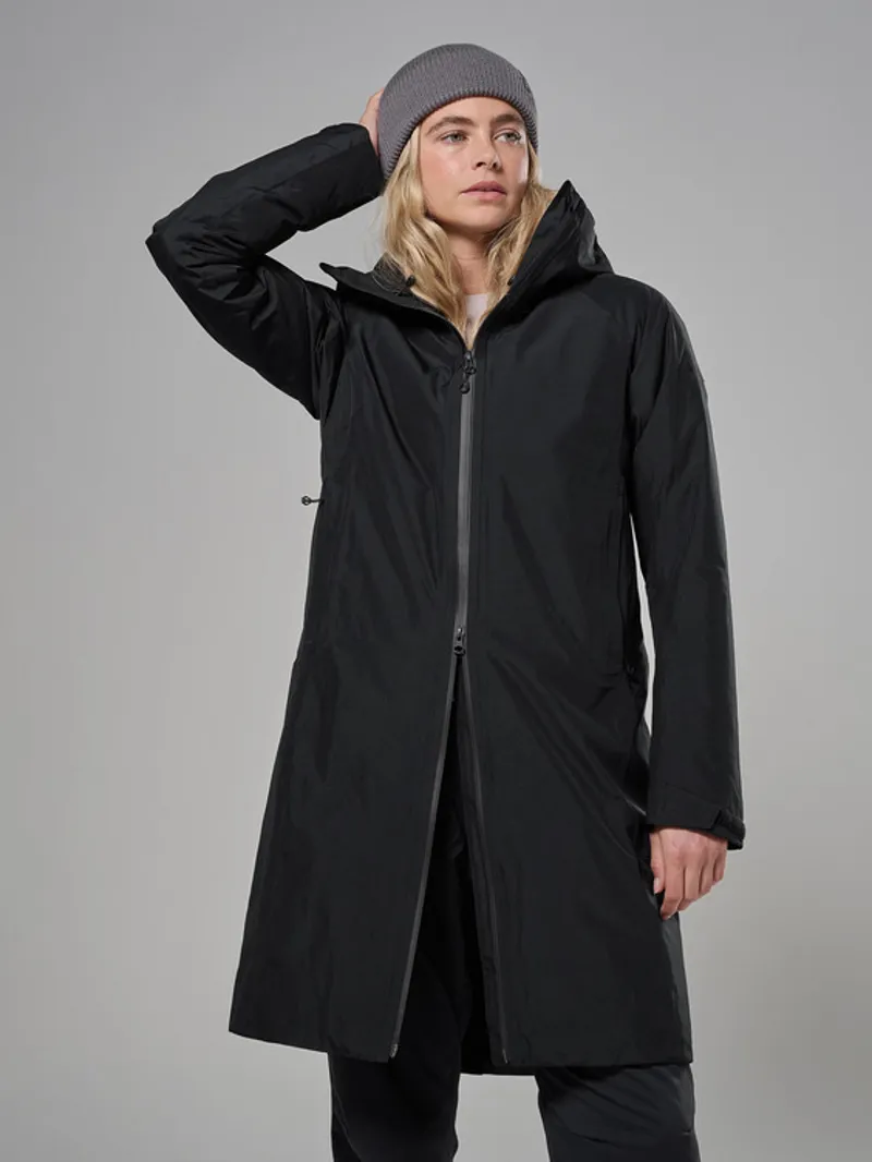 Montane Women's Spirit Long Insulated Jacket in Black-4