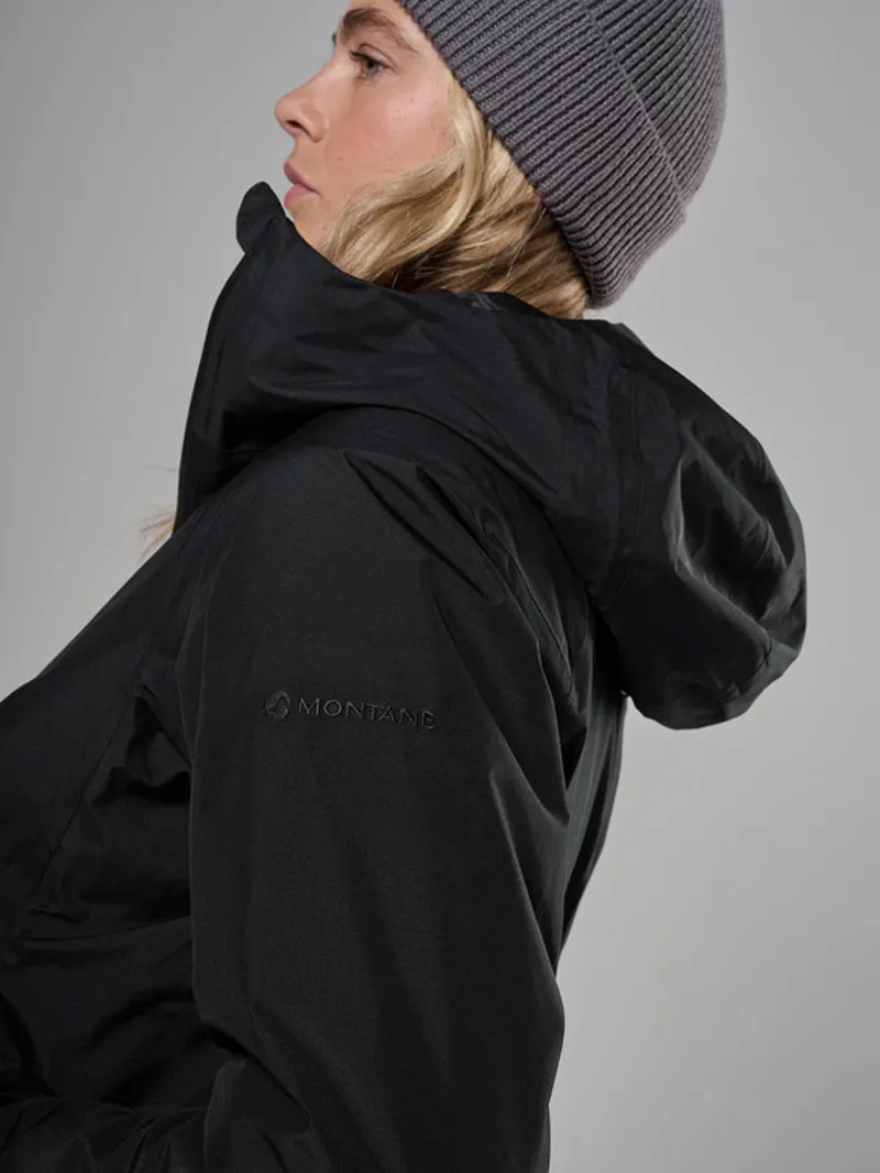 Montane Women's Spirit Long Insulated Jacket in Black-5