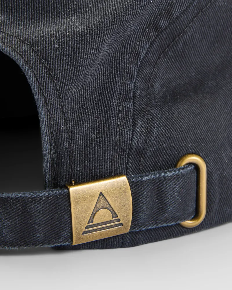 Passenger Fixie Organic 5 Panel Cap 2.0 in Faded Black-4