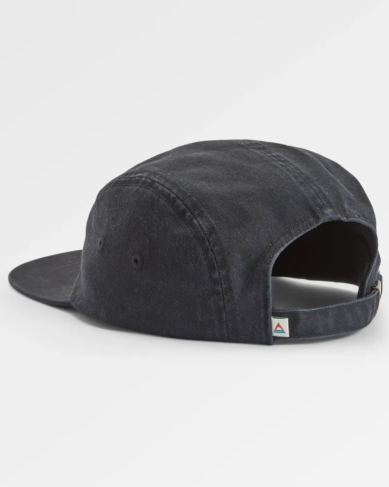 Passenger Fixie Organic 5 Panel Cap 2.0 in Faded Black-1