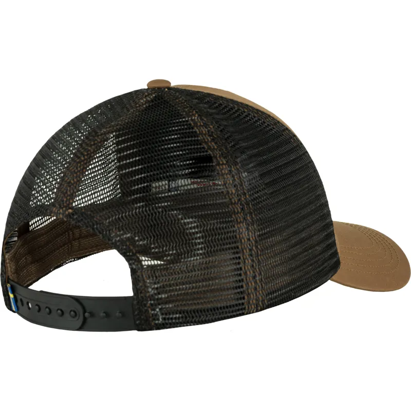 Fjallraven 1960 Logo Långtradarkeps Cap in Timber Brown-1