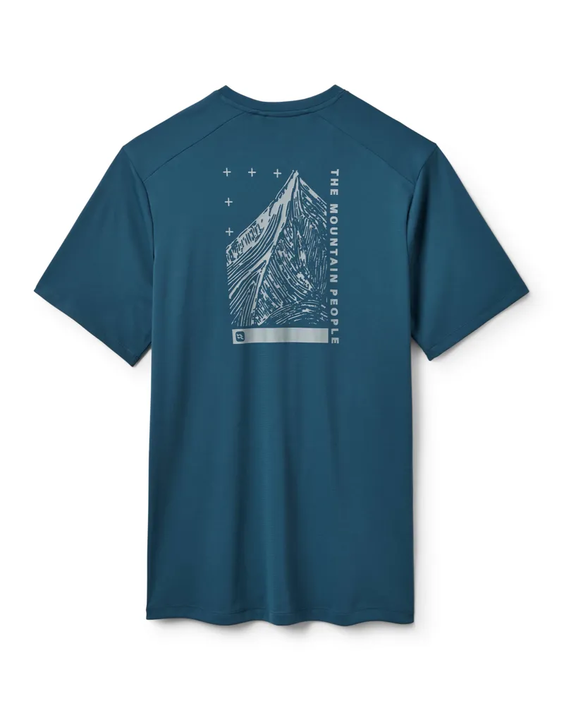 Rab Men's Force Esker Tee in Tempest Blue-1