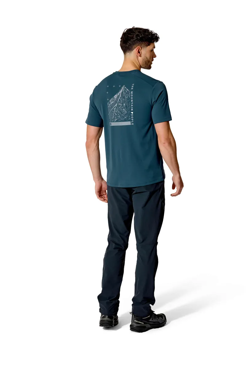 Rab Men's Force Esker Tee in Tempest Blue-4