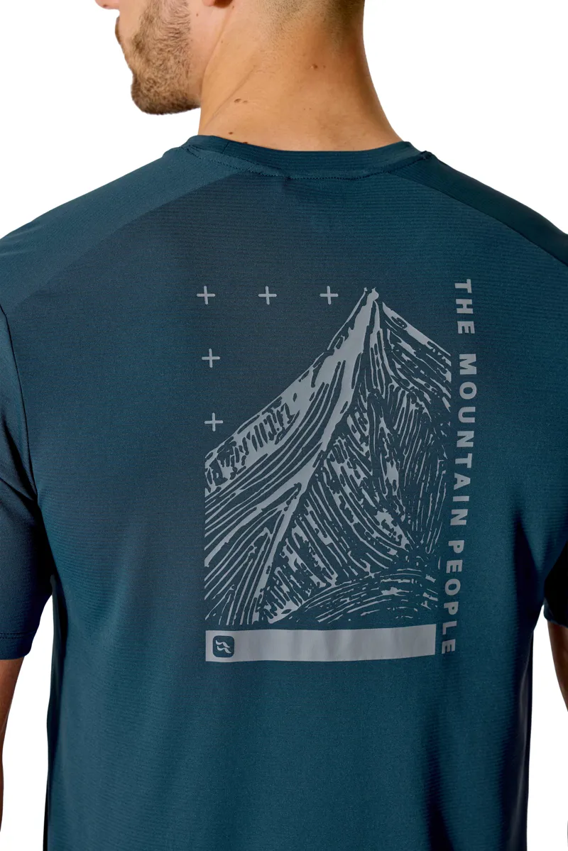 Rab Men's Force Esker Tee in Tempest Blue-6