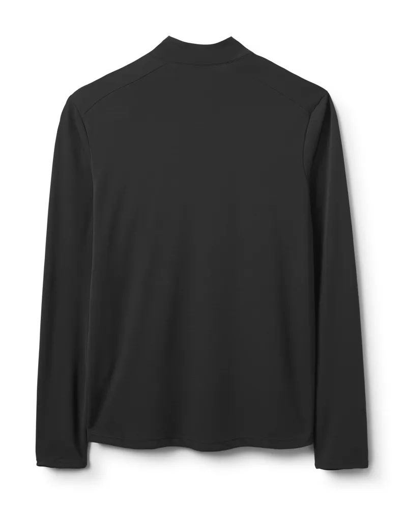 Rab Force Long-Sleeved Zip Midlayer in Black-1