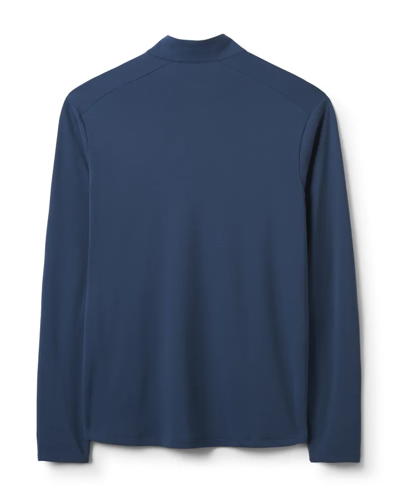 Rab Force Long-Sleeved Zip Midlayer in Tempest Blue-1
