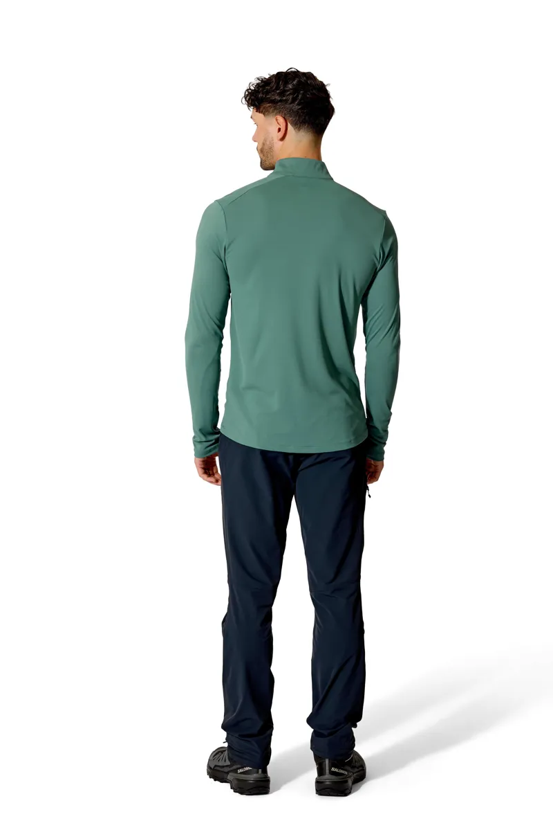 Rab Men's Force Long-Sleeved Zip Midlayer in Sage-5