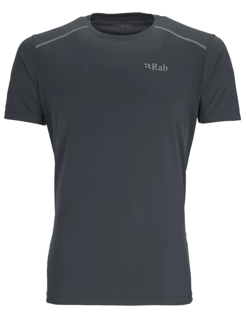Rab Men's Force Short Sleeve T-Shirt in Beluga