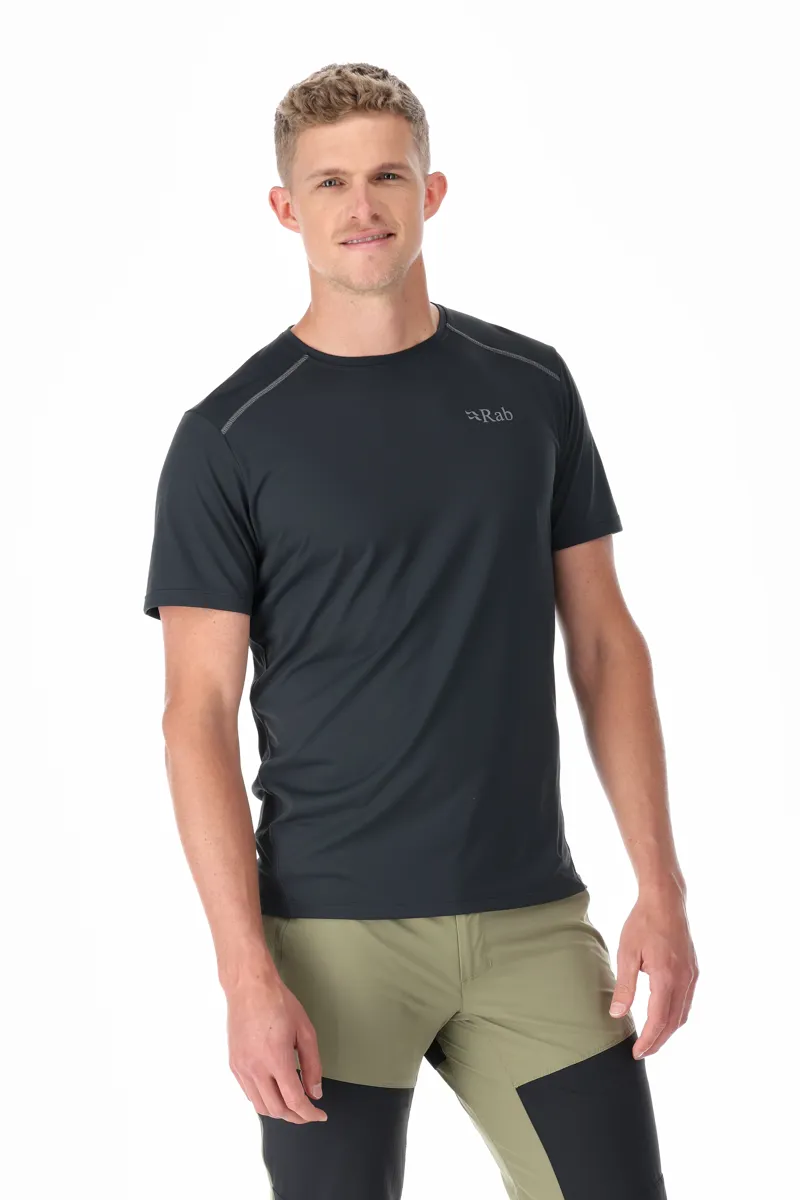 Rab Men's Force Short Sleeve T-Shirt in Beluga-2