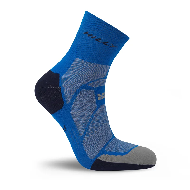 Hilly Marathon Fresh Anklet Min in Cobalt/Iron-2