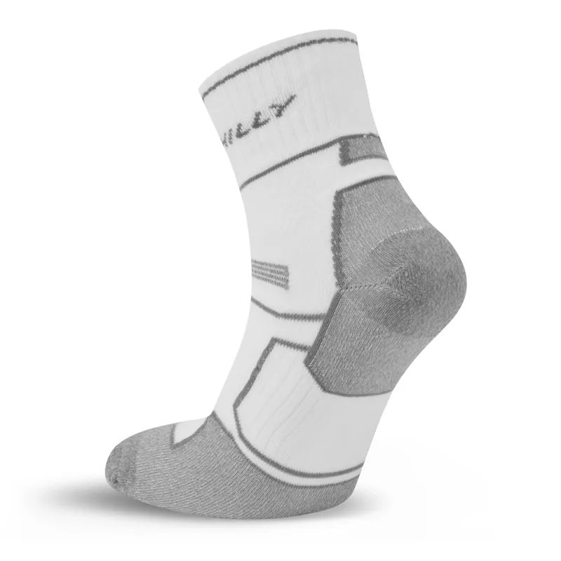 Hilly Twin Skin Anklet Med Socks in White/Grey Marl-5