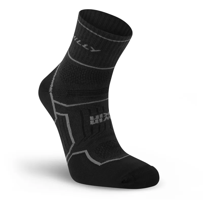 Hilly Twin Skin Anklet Med Socks in Black/Anthracite